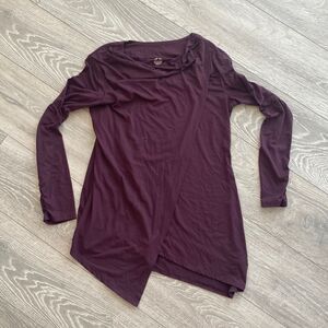 Super Soft Faux Wrap Purple Top